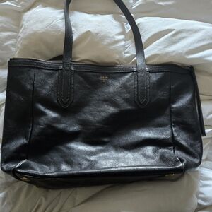 Black Fossil Shoulder Bag